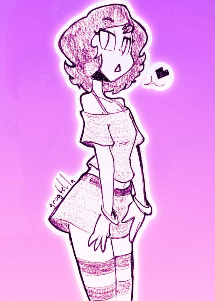 My original character Madelyn, striking a pose